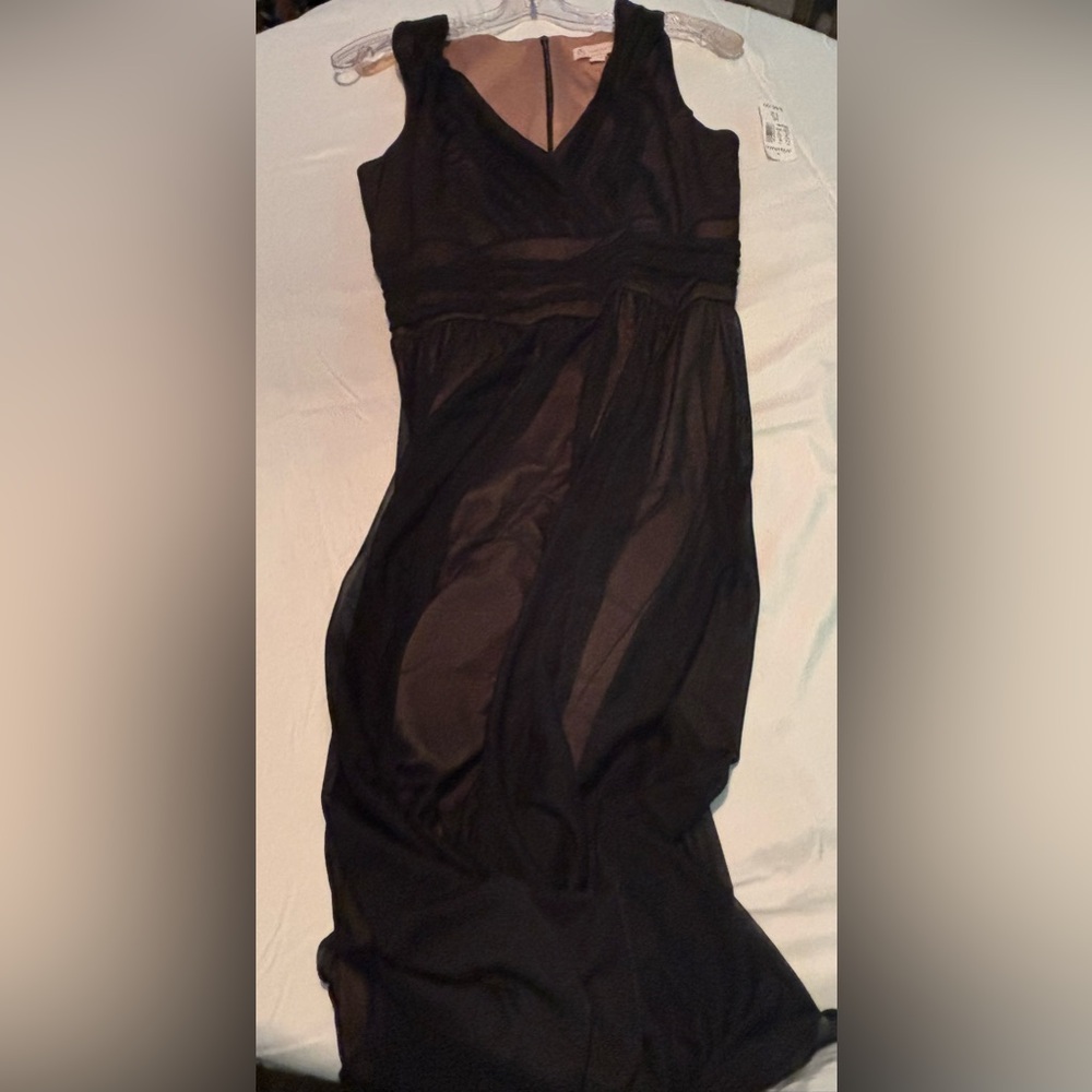 Black empire waist dress